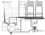 Dwa kotły w kaskadzie, trzy obiegi grzewcze + ciepła woda.